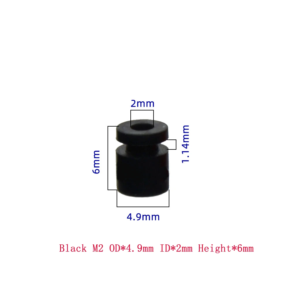 10PCS M2/M3 Gummi Stoßdämpfer Silikon Dämpfung Ball Anti-vibration Bälle Für FPV Drone Quadcopter Flug control F4 F7