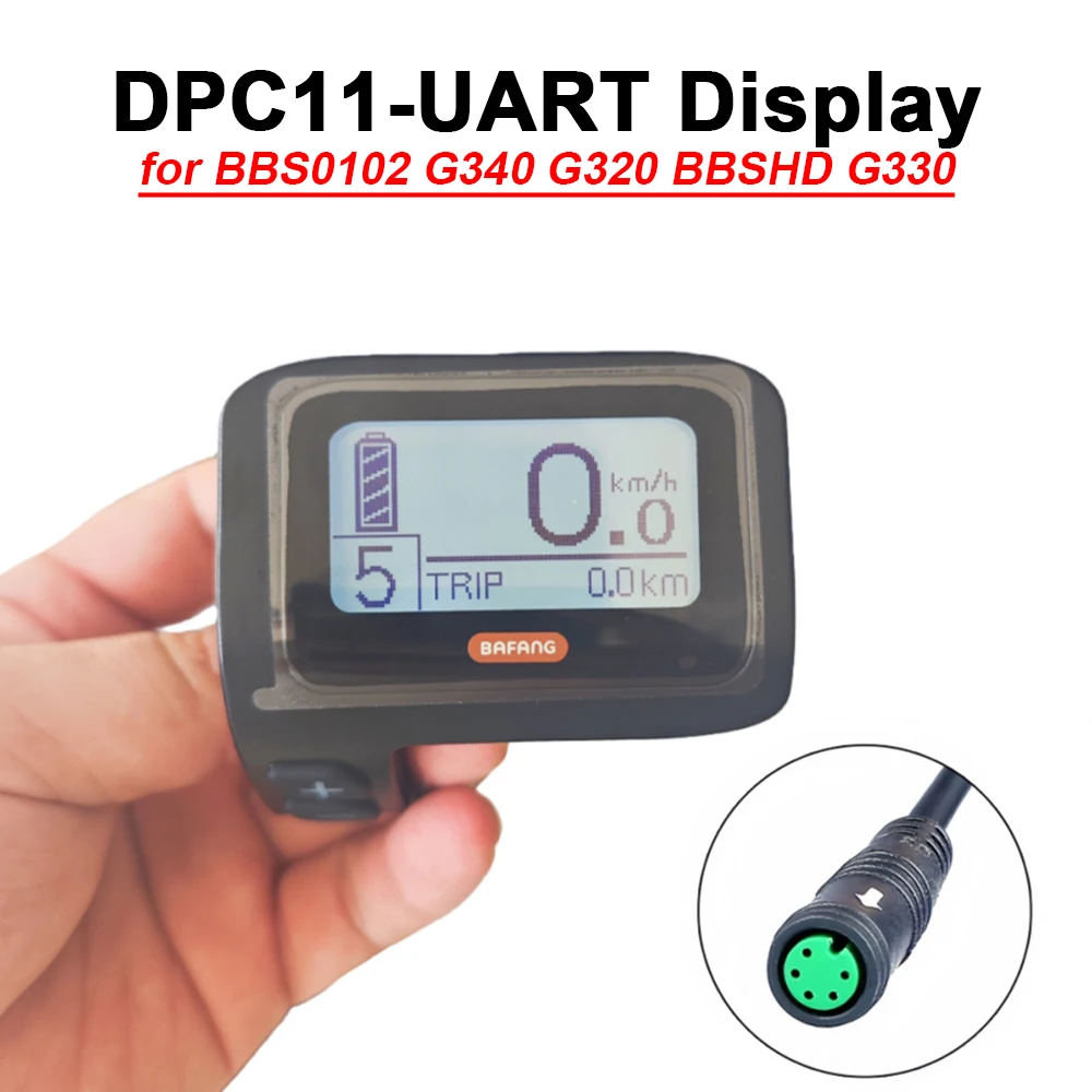 Bafang DPC11 Mid Drive Motor Display Round Plug UART Version for G340 G320 BBS G330 E-Bike Replacement Spare Part