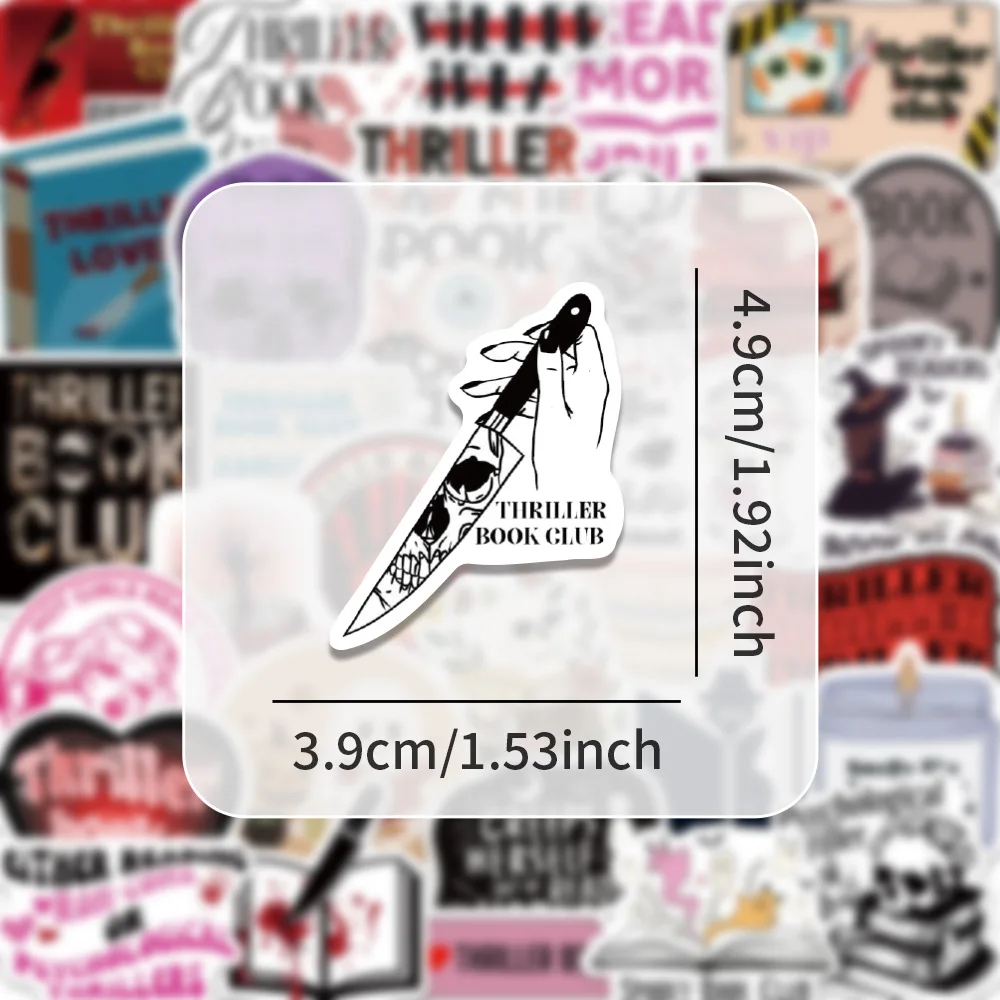 54 قطعة من ملصقات الرسوم المتحركة للقراءة، ملصقات جرافيتي مثيرة يمكنك صنعها بنفسك لتزيين الكمبيوتر اللوحي وكوب الماء وملصقات مقاومة للماء #4