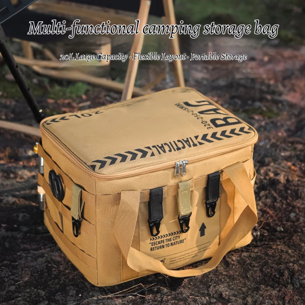 

20L Camping Luggage Bag Camping Storage Box-Multi-functional Camping Stove Storage Case-Multi-functional Picnic Tool For Hiking