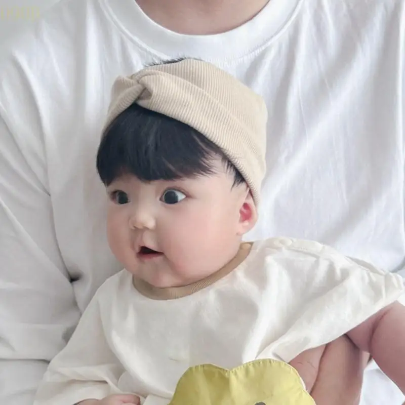 

090b Bowknot Hat Hare Pairpiece Hariband для новорожденных, эластичная голова Bownot Headsd