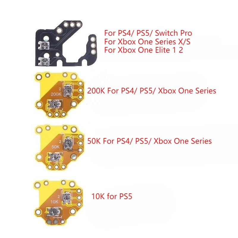

5pcs /set For PS4 PS5 Controller Analog Thumb Stick Drift Fix PCB Flex for Xbox One Xbox Series X & Switch Pro Gamepad Joystick