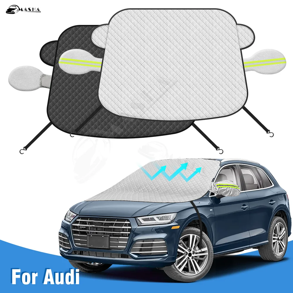 

For Audi Q5 8R FY 2009-2021 2022 2023 2024 2025 Car Windshield Snow Sun Shade Automobile Magnetic Cover Front Windscreen Cover