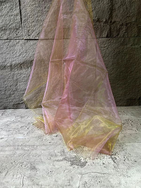 

5yard Laser gradient mesh fabric Dress decoration background designer clothing diy sewing fabric