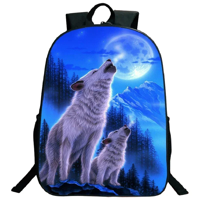 

Mochila 3d Animal Wolf Backpack Teens School Backpacks Women Men Bookbag College Student Boys Girls Back To School Bag