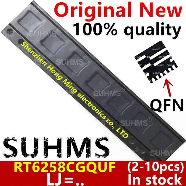 (2-10 sztuk) 100% nowy RT6258CGQUF RT6258CG RT6258C dla kodu: LJ=.. Chipset QFN-12