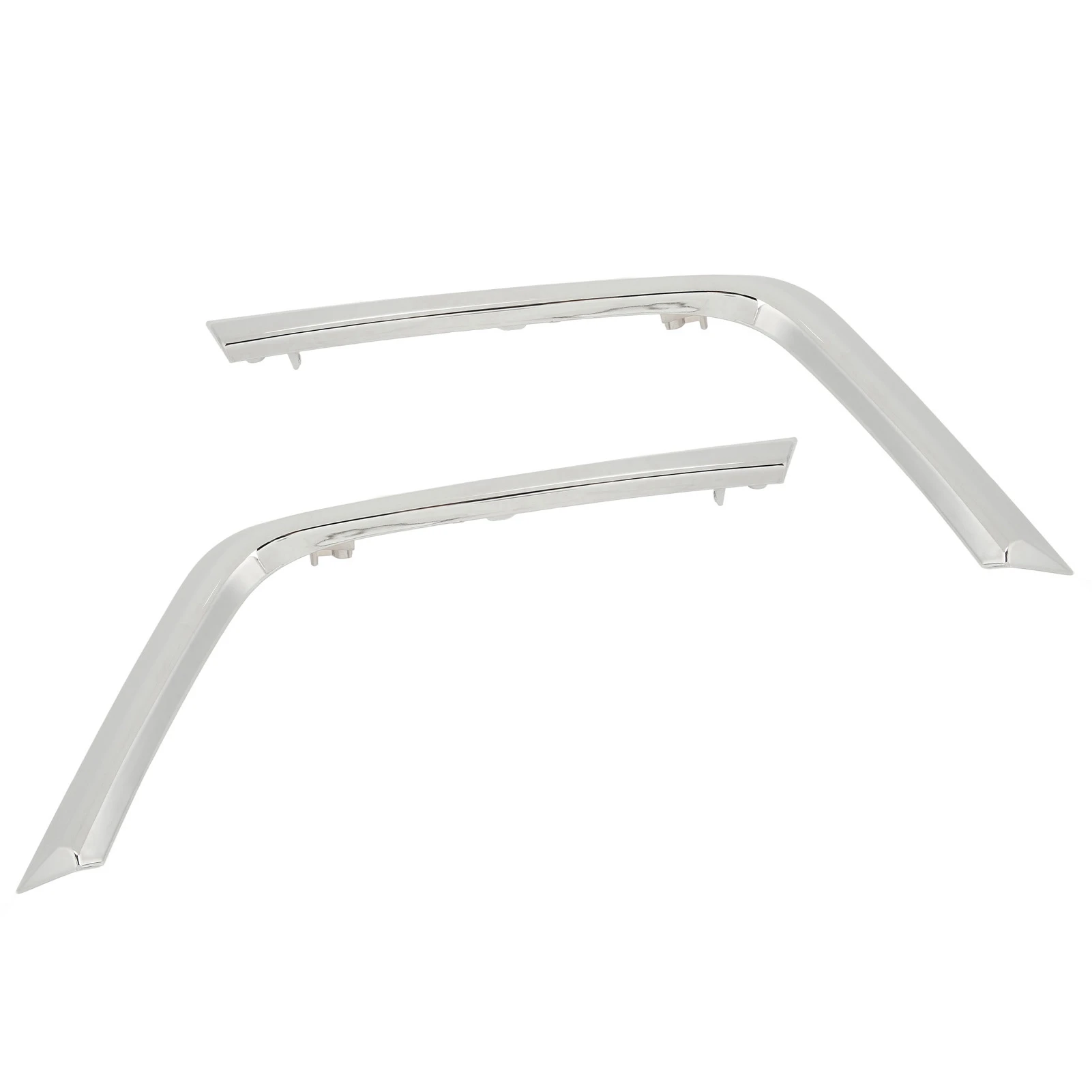 Side Molding Strips Easy Install High Strength Front Bumper Lower Chrome Trim Replacement Long Lasting for Outlander Sport
