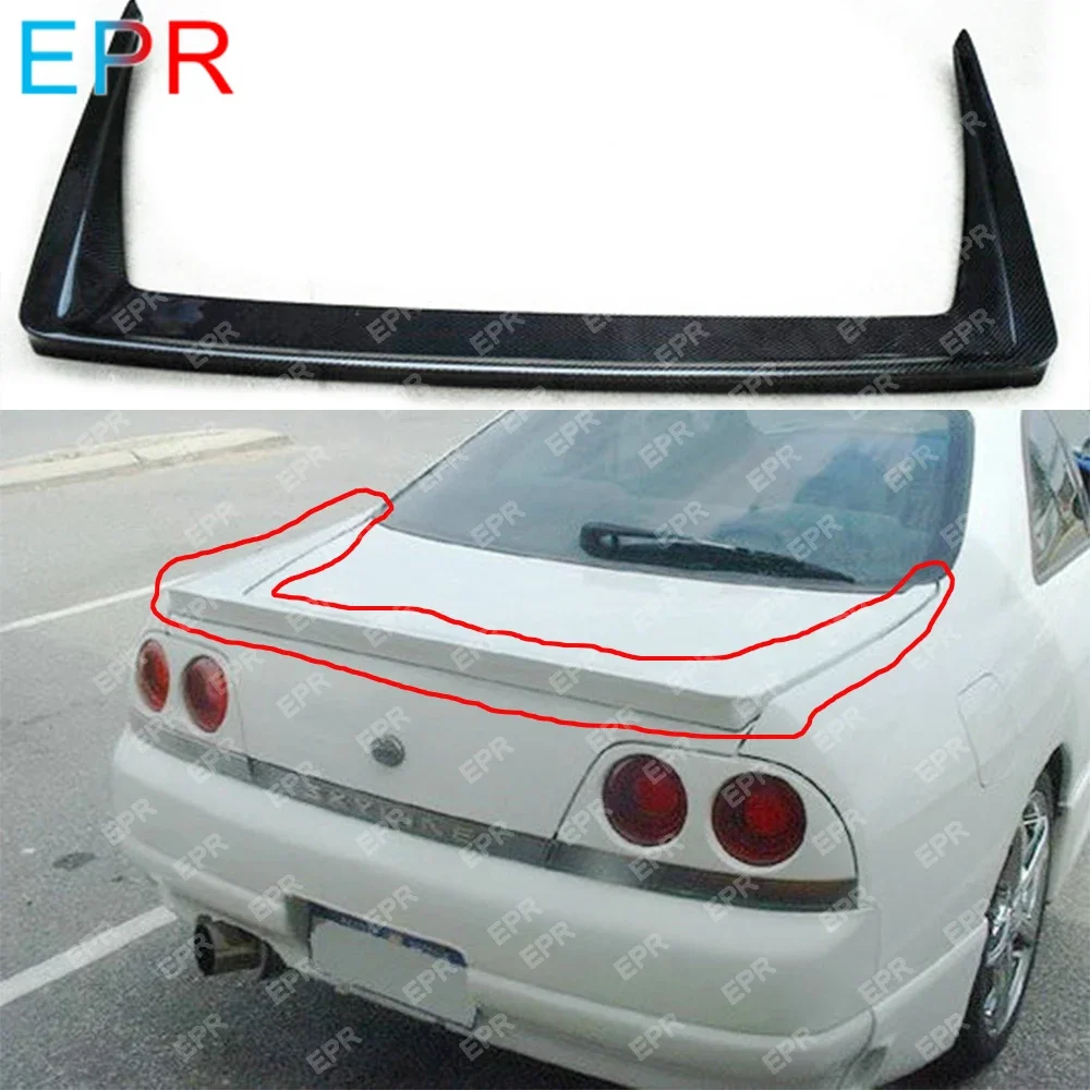 For Nissan Skyline R33 Carbon Fiber Drift Wing Body Kit Car Styling Auto Tuning Part For GTR R33 GTR Drift Wing (139x10x79)