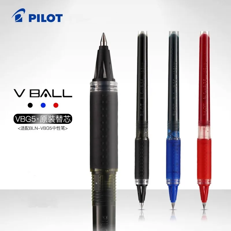 

6PCS Japan PILOT Baille Weibao Panda Pen Refill BLS-VBG5 Large Capacity Straight Liquid Neutral Refill Gel Pen Refill