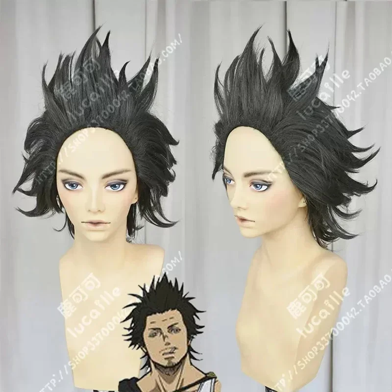 Аниме Черный клевер Yami Sukehiro Черная обувь для косплея Yami Sukehiro Длинные сапоги черный парик Хэллоуин Карнавальный костюм для вечеринки M17