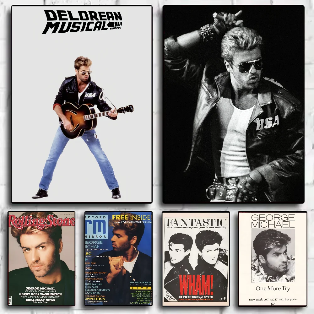 Home decor G-George Michael Poster HD art sticky wall waterproof home living room bedroom bar aesthetic decoration