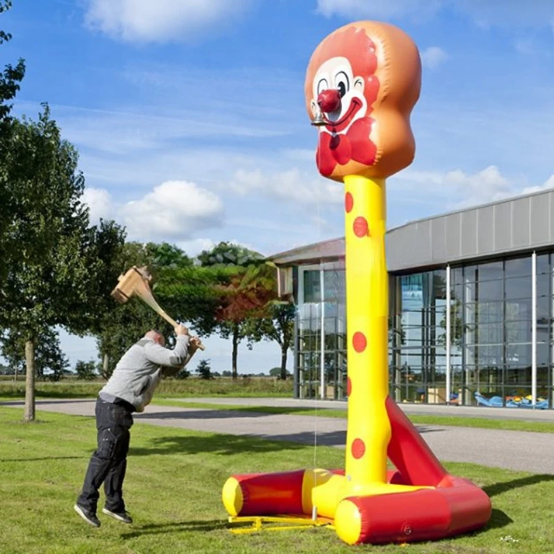 High striker game inflatable hammer striker inflatable smash power games with hammer