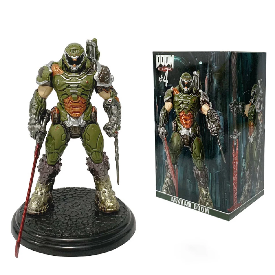 21CM Doom Slayer Ewige Action Figure Sammlung Modell Statue Anime Zerstören Hunter Akam Figur Desktop Ornament Pvc Spielzeug Geschenk