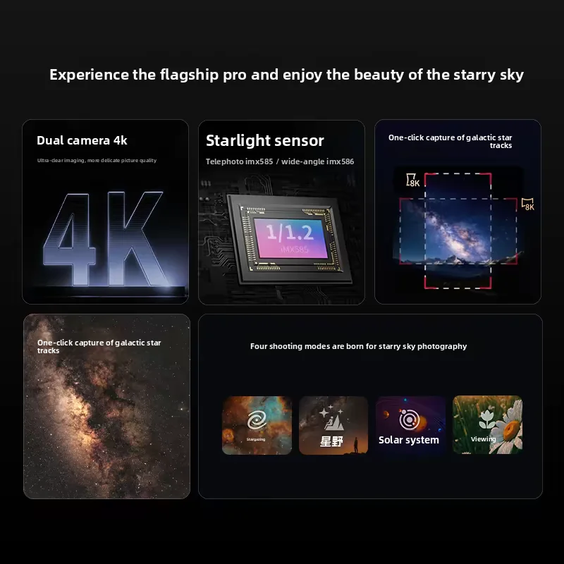 Seestar S30 Pro Smart Telescope 4K Dual-Camera 1/1.2