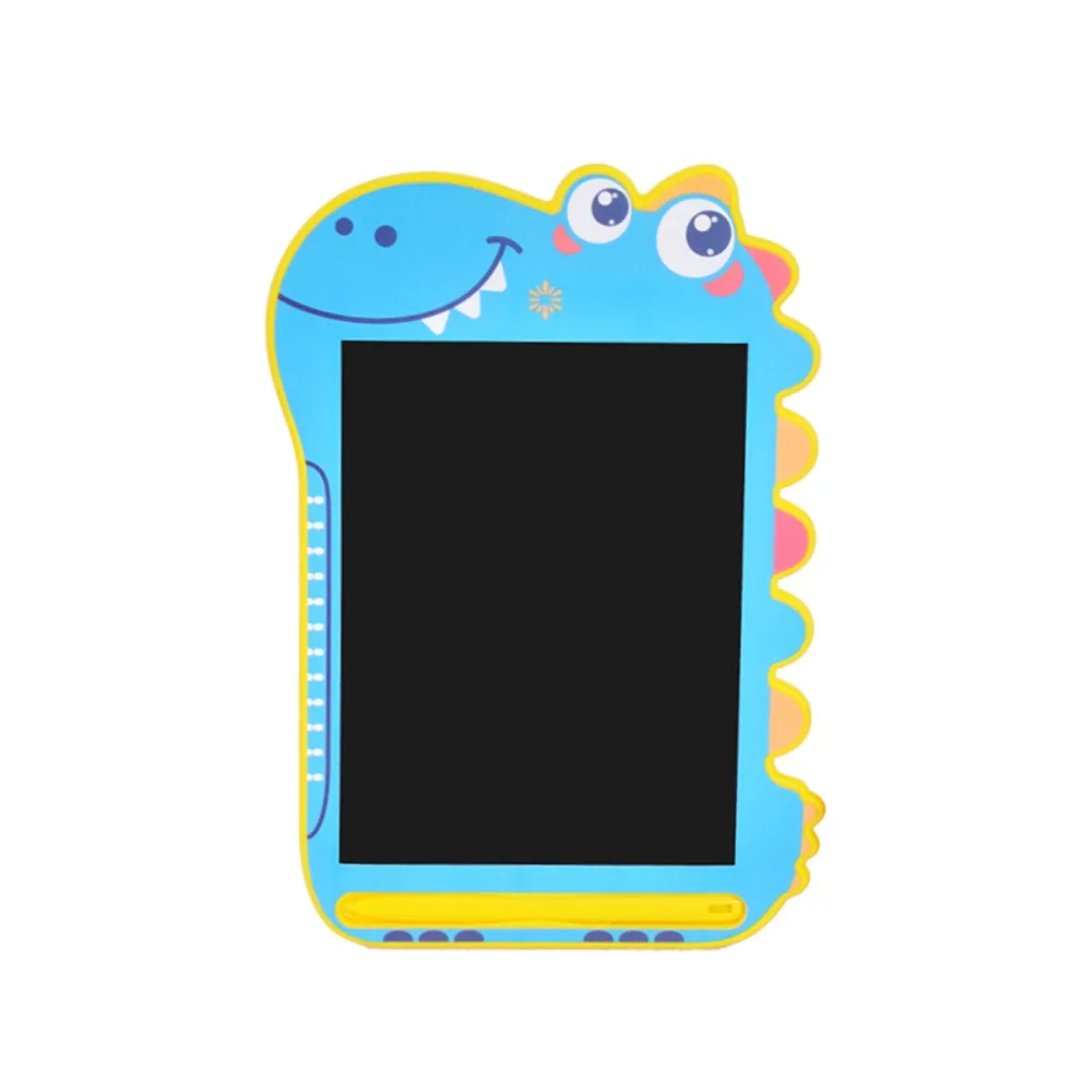 Novo dinossauro crianças prancheta digital brinquedo lcd eletrônico escrita tablet desenhos animados apagável desenho graffiti placa crianças presente