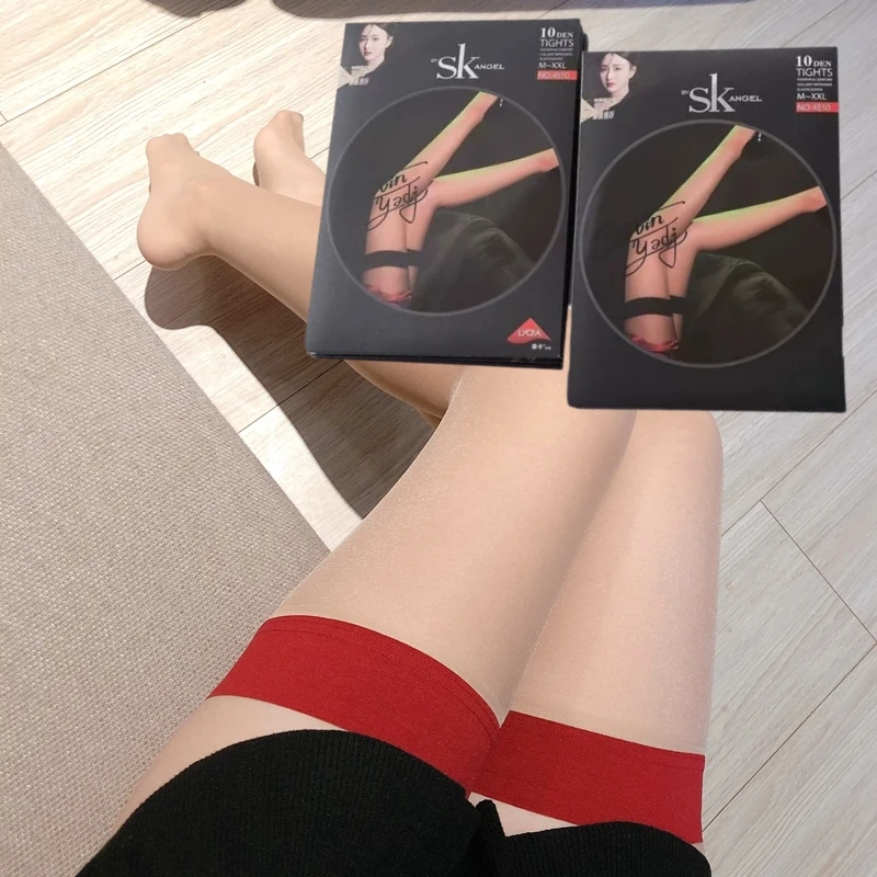 

Anti-slip Silicone Thigh High Stockings With Retail Packaging Women Sexy Ultrathin Transparent Foot Shaped Party Club Medias