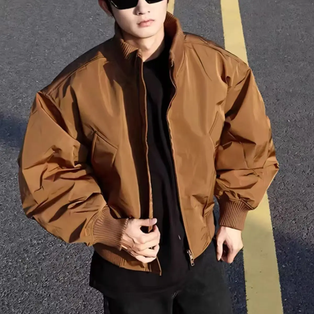 

American Retro Winter Bomber Jackets for Men Classic Short Padding Jackets Coats Fashion Men's Parkas Men Winter Clothing