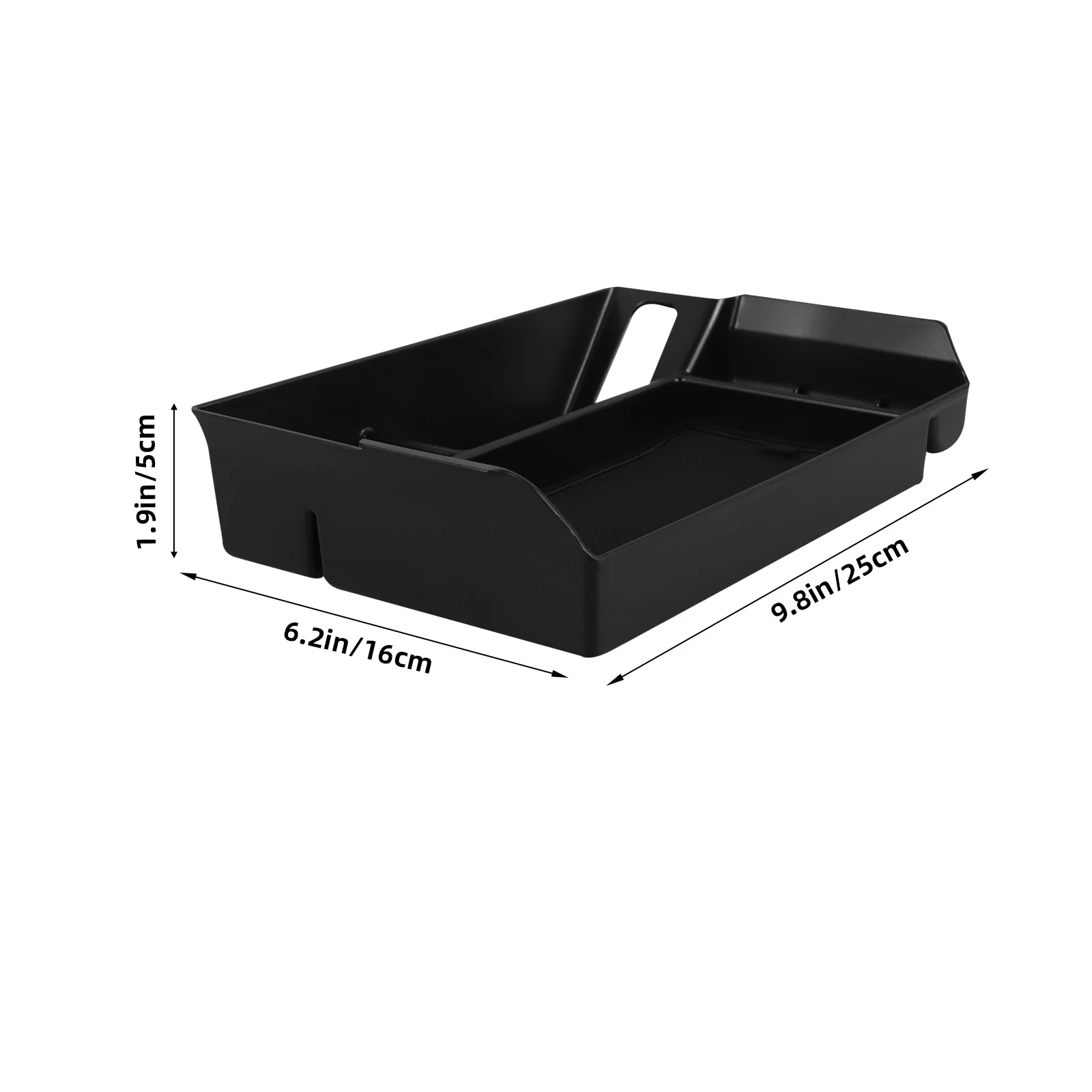 Boîte de rangement d'accoudoir en plastique, plateau de rangement de Console centrale de voiture, organisateur de rangement intérieur de voiture, boîte de Console centrale d'accoudoir