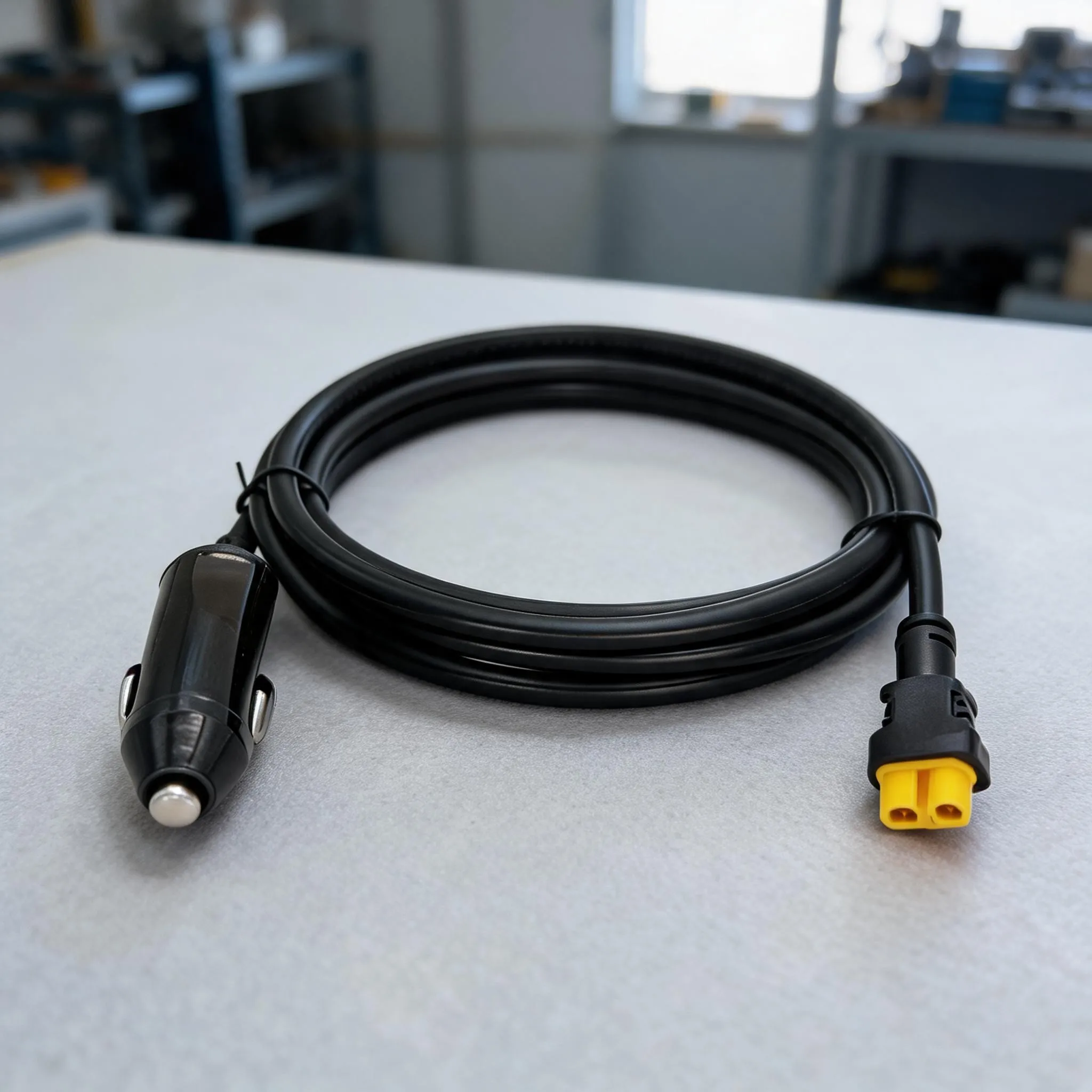 Car Power Port To For Xt60 Adapter Charging Cable For Car Storage Battery Wear-Resistant Materials Flexible Bendability Outdoor