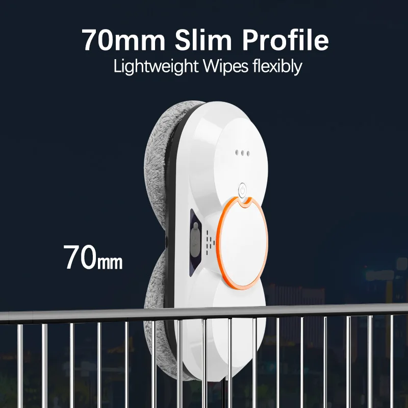 Window Cleaning Robot Atomizing Ultra Thin Robot Vacuum Cleaner Window Cleaner Electric Glass Remote Control for Home