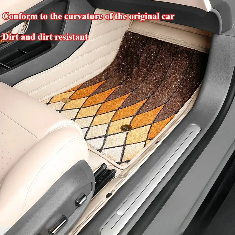 For NIO ET7ES7 Foot Mat, Full Envelopment, Leather Waterproof Double Carpet Mat, Car Supplies