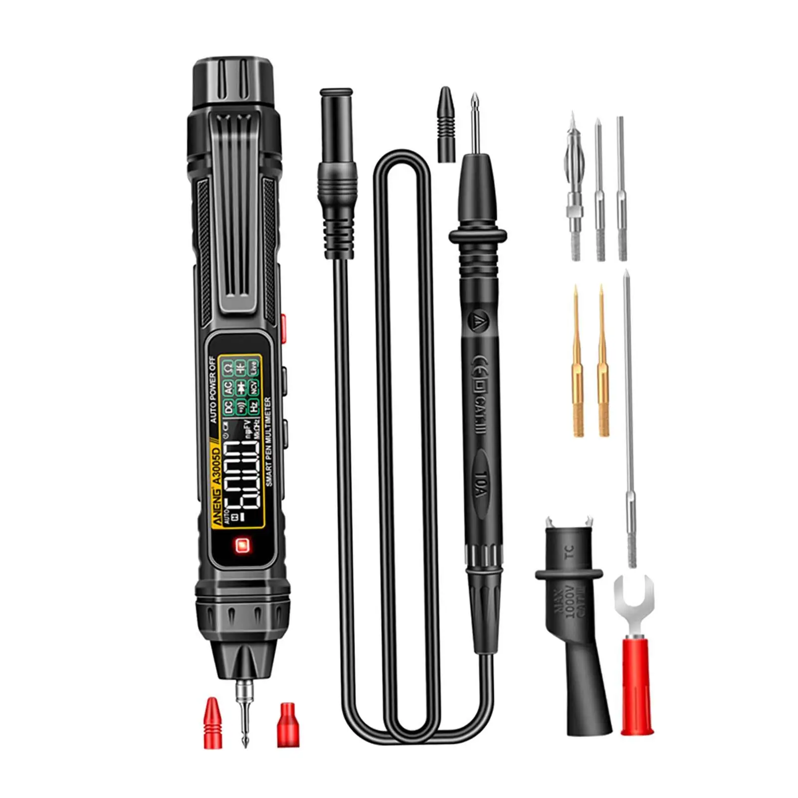 ปากกาประเภทมัลติมิเตอร์แบบดิจิตอลไม่สัมผัสโวลต์มิเตอร์มัลติฟังก์ชั่นเครื่องทดสอบมิเตอร์ปัจจุบันสำหรับ