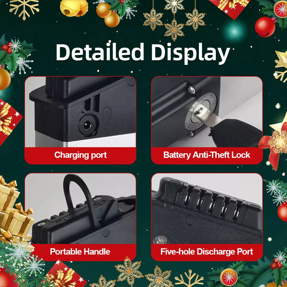 بطارية DCH-006 بطاريات 48 فولت 13 أمبير في الساعة لـ 1000 وات 800 وات 750 وات 13.6 أمبير 10 أمبير في الساعة لـ Ebikes قابلة للطي بقدرة 250 وات #4