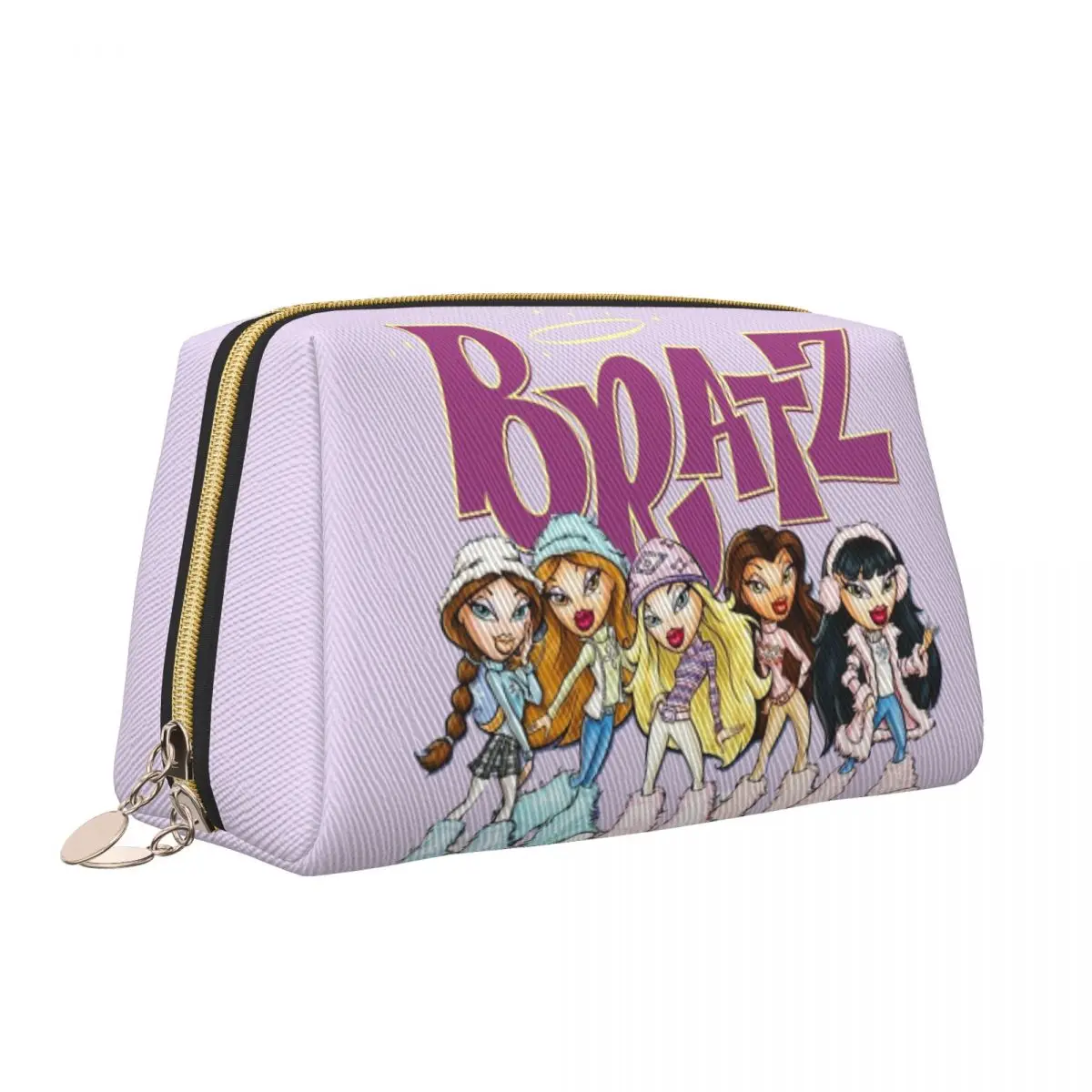 Cartoon Sexy Bratz Rock Angelz Makeup Bag for Women Travel Cosmetic Organizer Fashion Cartoon Manga Anime Storage Toiletry Bags