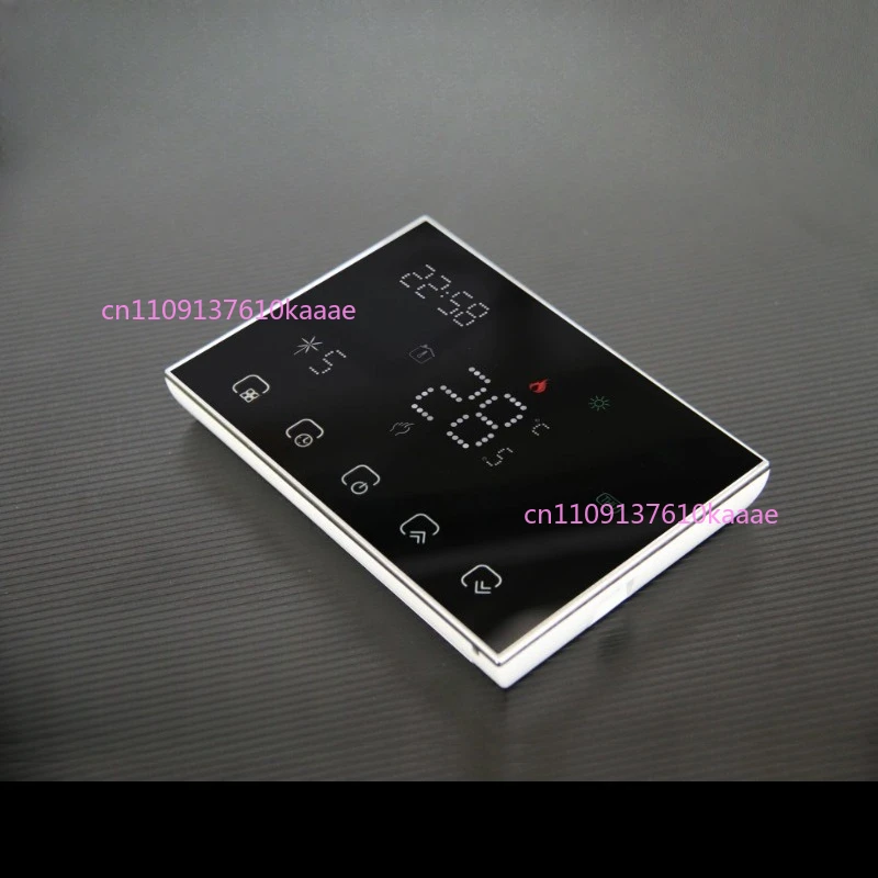 

RF Wireless WiFi Digital Display Boiler Thermostat Touch Panel, 5A Indoor Smart Digital Floor Heating Temperature Controller