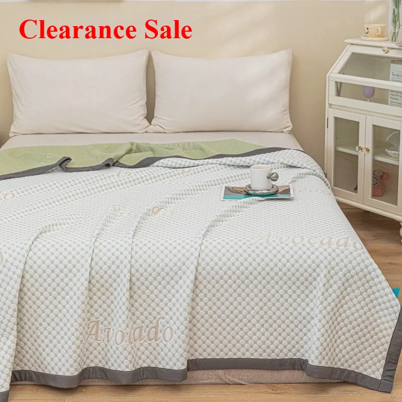 

2025 new multi-functional three-layer knitted summer quilt blanket towel quilt washable air conditioner quilt summer blanket