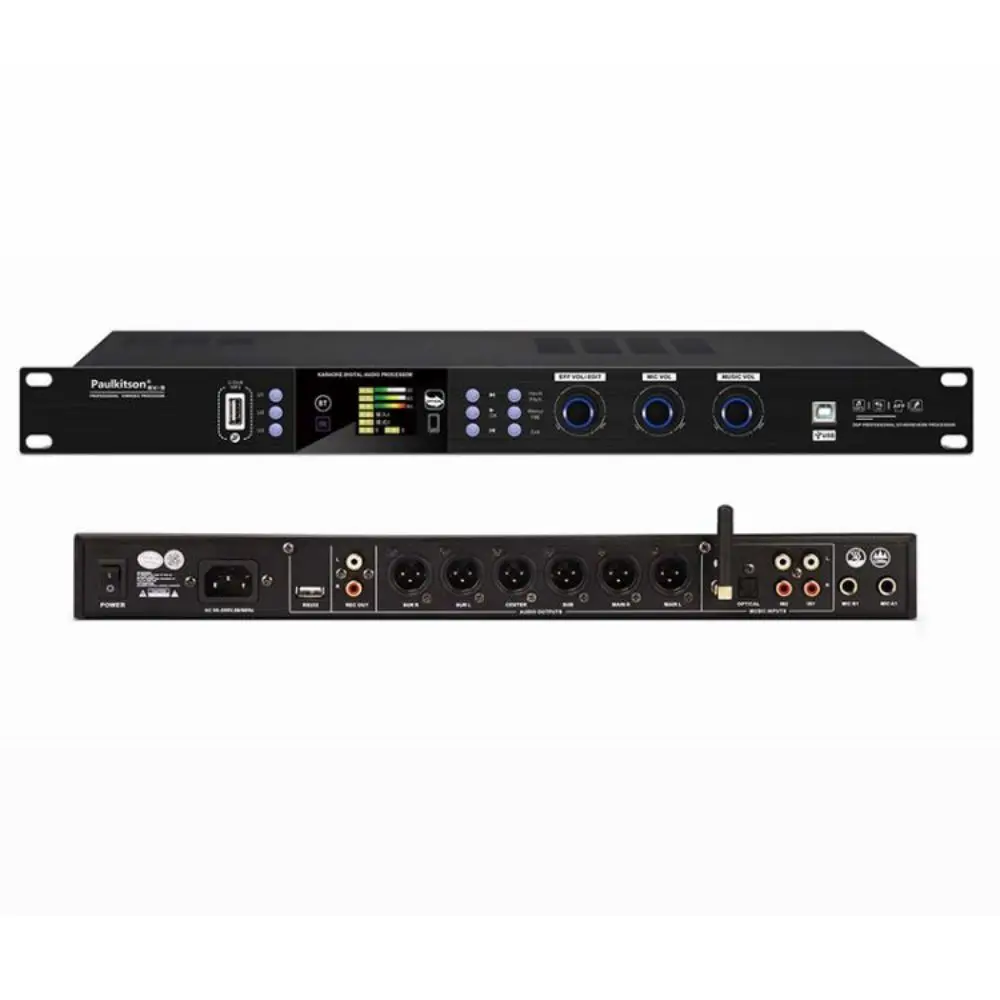 BX-6 Digital Audio Processor Sampling Pure Digital Professional Ktv Front Effector