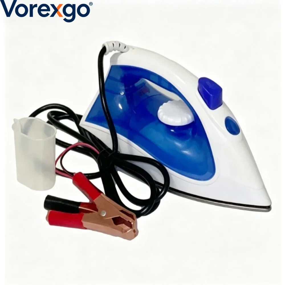 for 12V Low Voltage DC Steam Iron Portable Solar Powered Garment Steamer for Travel Camping