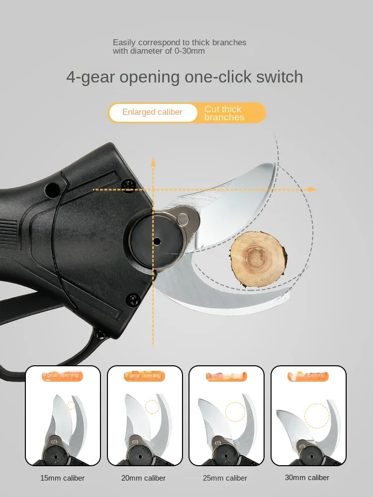 Wyj Electric Pruning Knife Knife Garden Coarse Branch Shears Pruning Branch Scissors Lithium Rechargeable