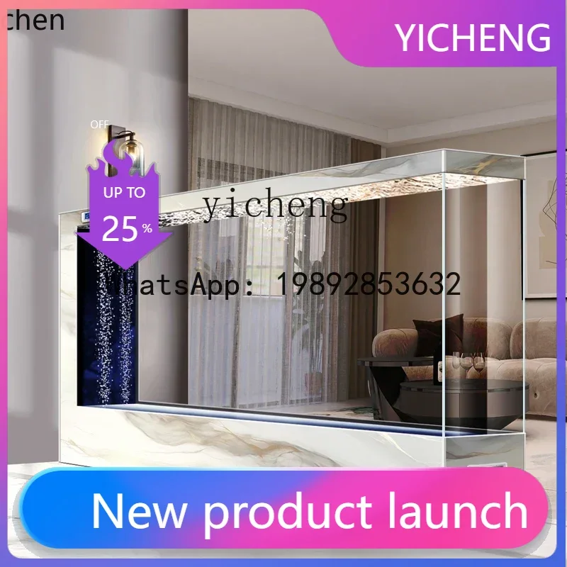 

A2-27 living room fish tank aquarium household ultra-white glass screen partition goldfish tropical fish tank