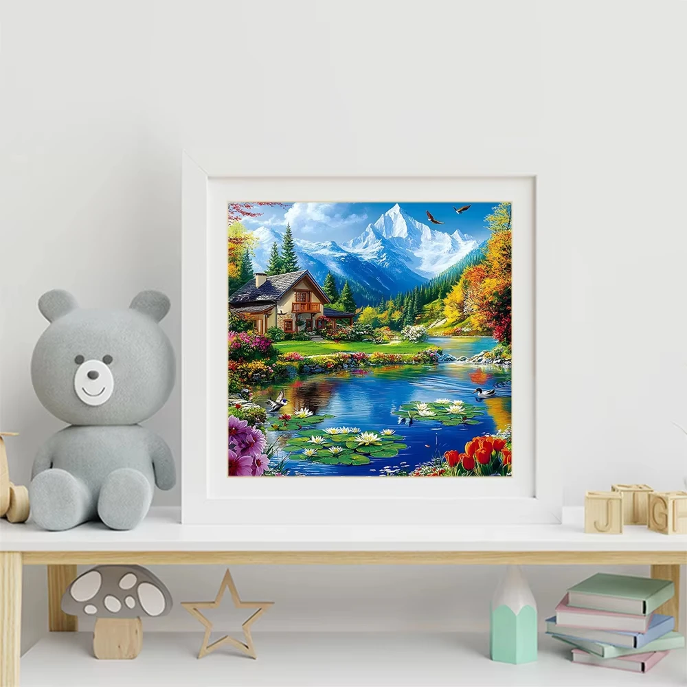 

Beautiful Summer Landscape 500 PCS Jigsaw Puzzles Challenging Family Activity Games for Gameroom Bedroom Livingroom Gift