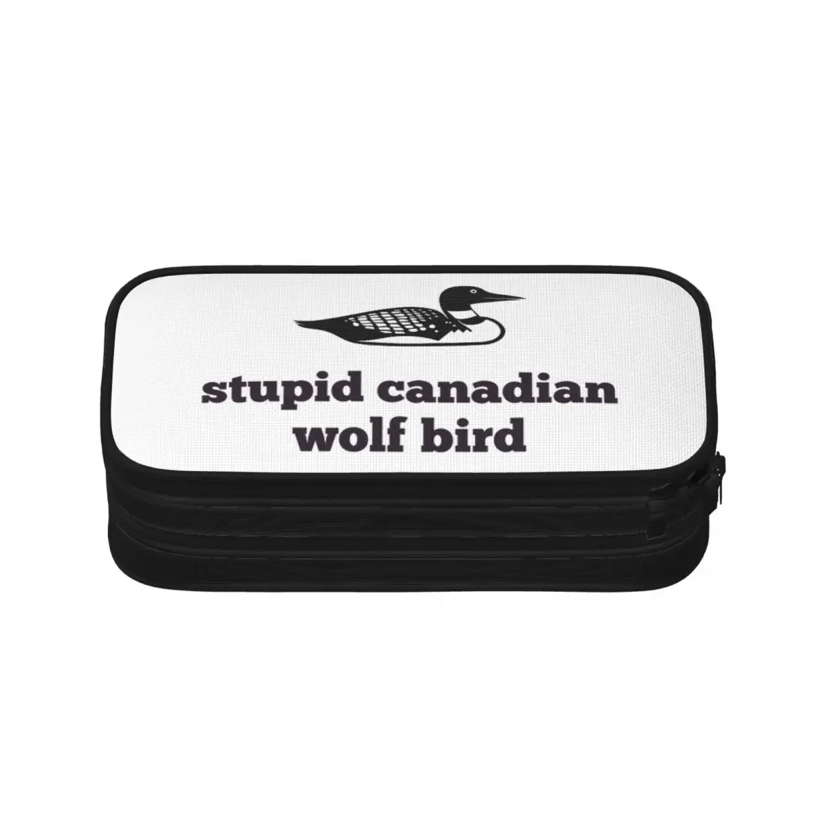 Funny Loon Quote Heated Rivalry Pencil Cases Creative Pen Bag Girls Boys Large Storage Students School Gift Pencil Box