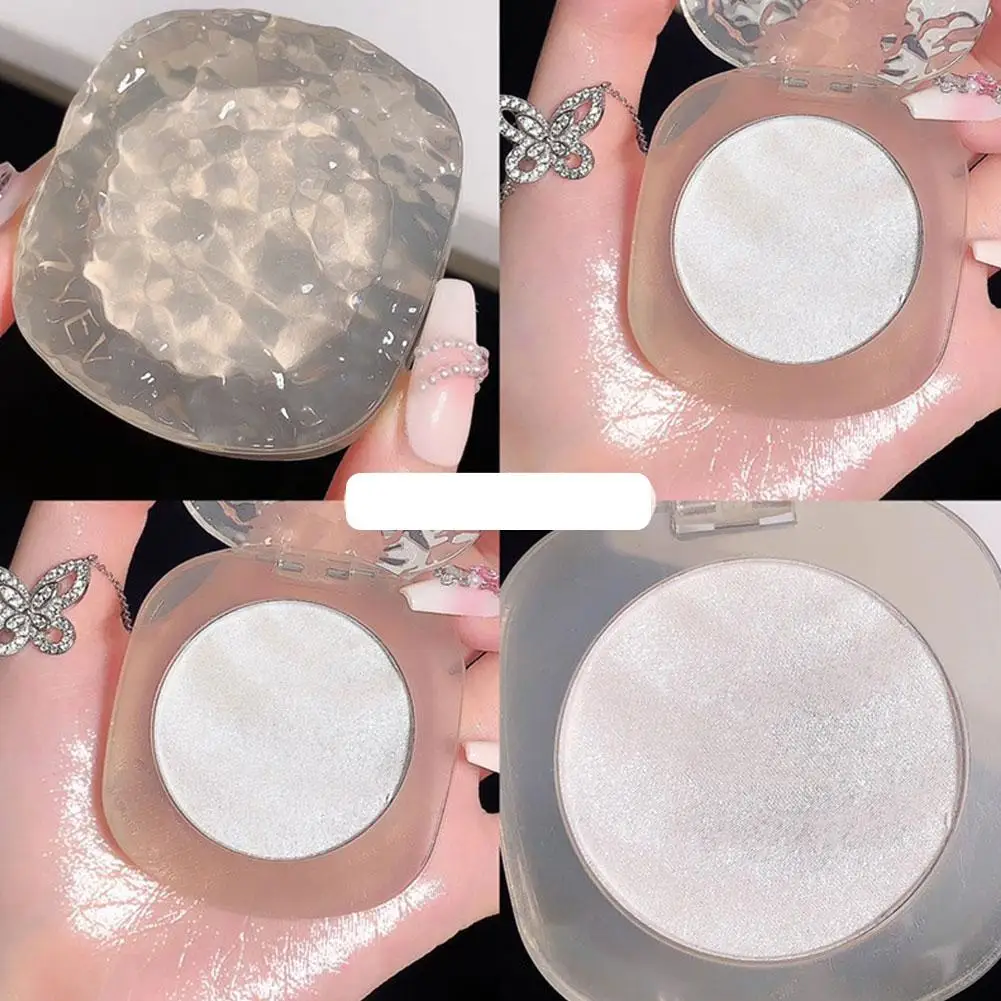 Brightening Face Highlighter Palette Waterproof Monochrome Repairing Makeup High White Highlight Pearlescent Face Silver Gl A5D1