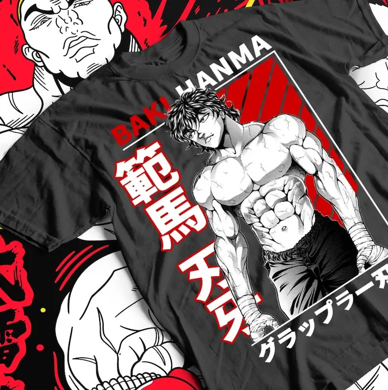 

Baki the Grappler Hanma Yujiro T-shirt New,Top,Best view Unisex Black Gift Shirt