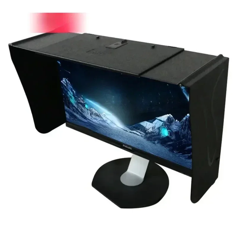 Computer monitor desktop Hood 41-66 wide 17-27 inch visor printing and repair design