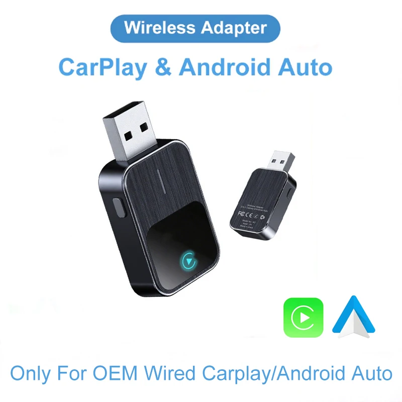 2026 Upgraded 2-in-1 Wireless CarPlay And Android Auto In-Car Connectivity Adapter for Enhanced Driving Experience