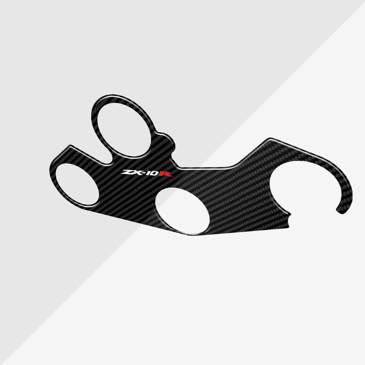 3D Resin Motorcycle Carbon Fiber Stickers Top Triple Clamp Yoke Case for KAWASAKI ZX10R ZX-10R ZX10 R 2016-2020 2019 2018 2017