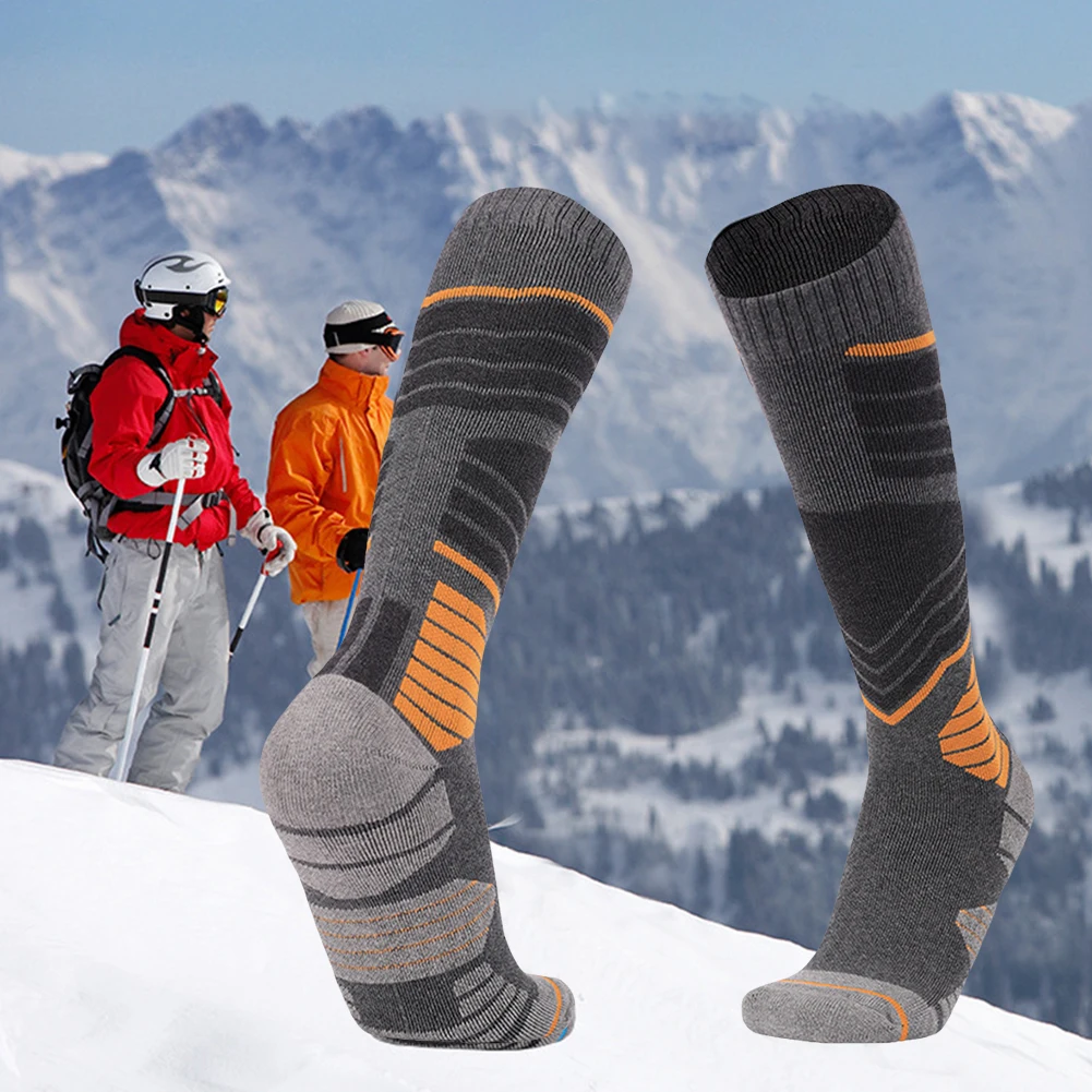 Winter Thermal Socks Ski Socks Sports Socks Snowboard Women Men Cycling Socks Long Tube Non-slip Soccer Socks Outdoor Skiing