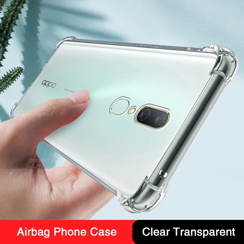 Thin Airbag Phone Case for OPPO A9 X 2019 A9X Funda Original Transparent Shockproof Soft Silicone Back Cover Carcasa Accessories