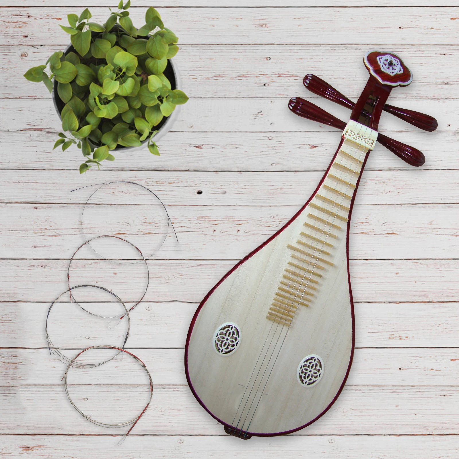 

4pcs Liuqin String Set High Quality Alloy Easy Replacement Musical Instrument Liu-chin Parts Strings Accessories