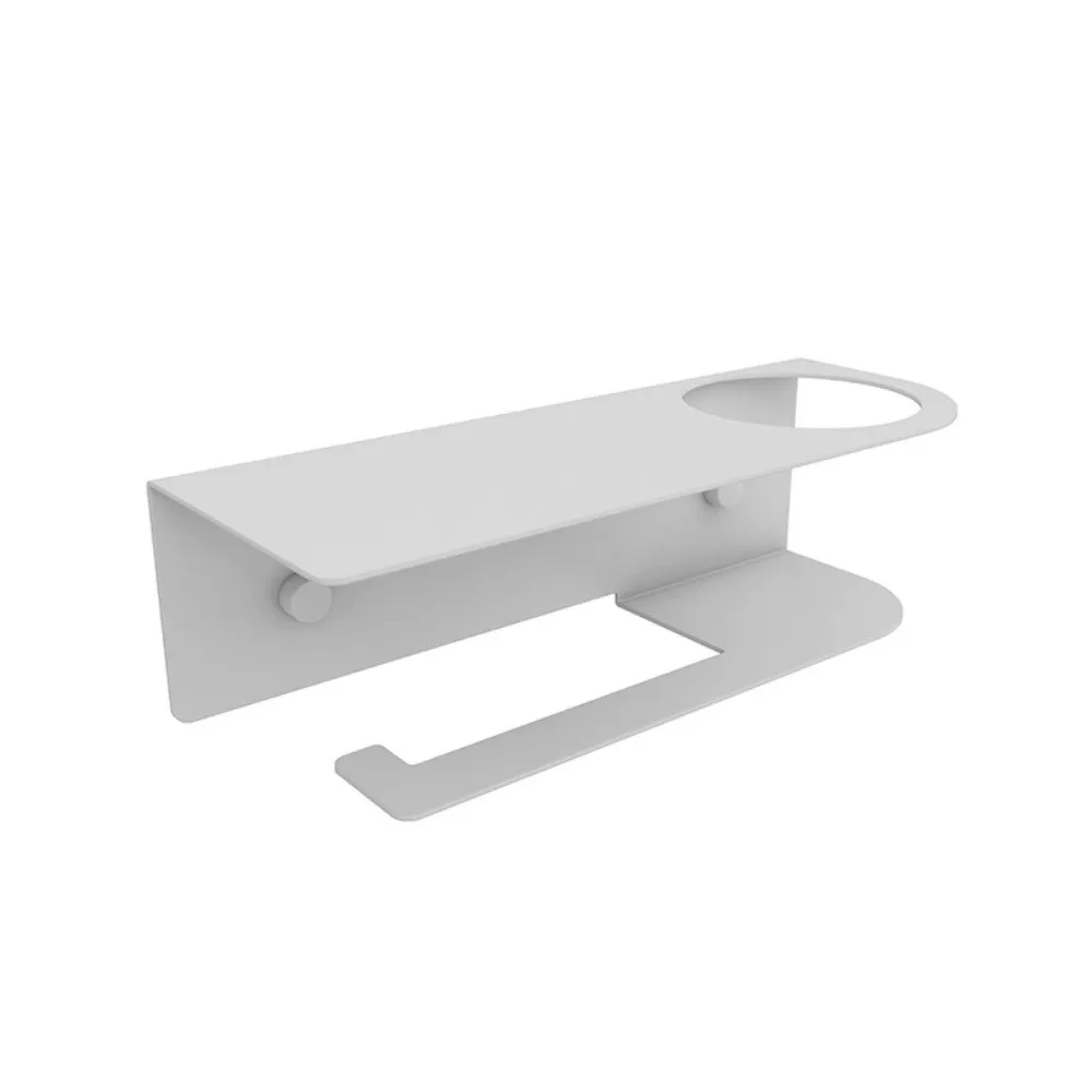 حامل ورق المرحاض من الفولاذ الكربوني يُثبت على الحائط، حامل ورق المرحاض المريح المقاوم للرطوبة والغبار، حامل مناديل المرحاض للمنزل #1