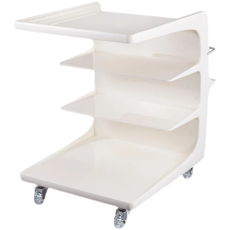 

LH acrylic medieval cart, movable side cabinet cream wind small coffee table