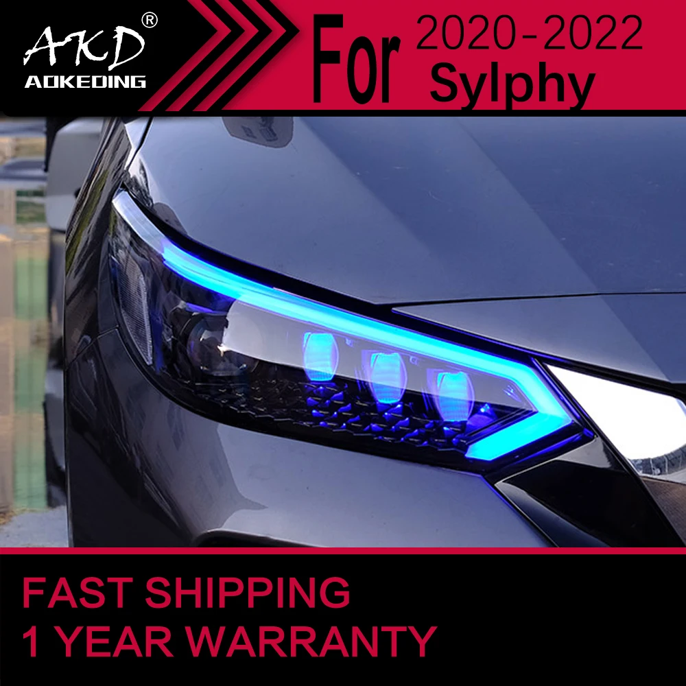 Car Lights for Nissan Sylphy LED Headlight 2020-2022 Sylphy Head Lamp Drl Projector Lens Automotive Accessories