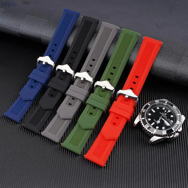 Premium Silicone Watch Band Quick Release Rubber Watch Strap 22mm Watch Strap Watch Replacement Watchband For Huawei Seiko