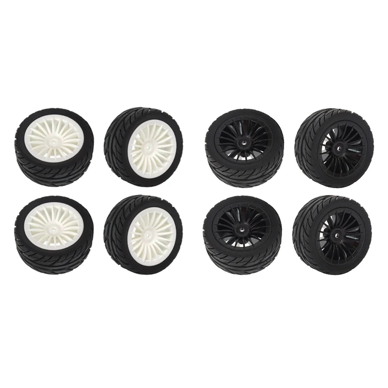 4Pcs Rubber Tires Tyre Wheel For SG1603 SG1604 SG 1603 UDIRC UD1601 UD1602 UD1603 UD1604 1/16 RC Car Upgrades Parts