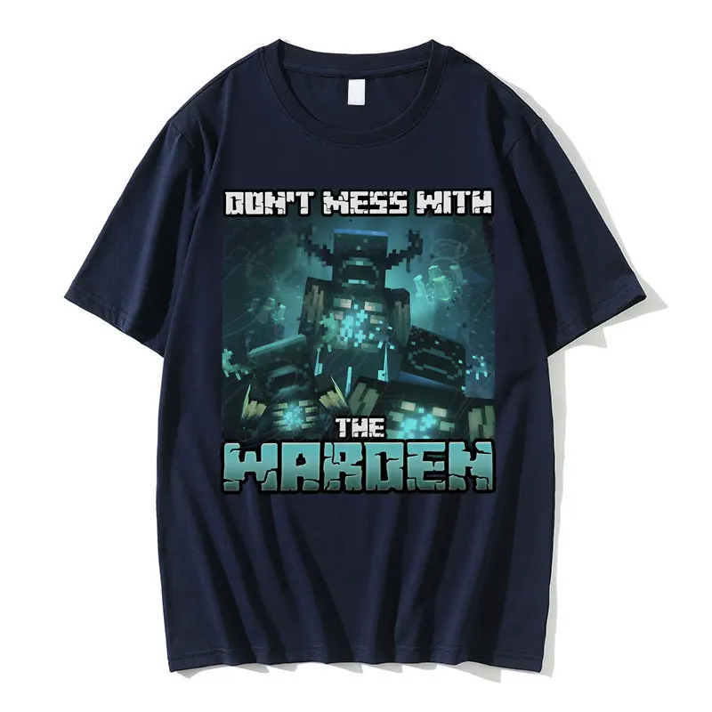 Don't Mess with The Warden Funny Meme T-shirt Men Women Game Otaku Casual Oversized T Shirt Man 100% Cotton Tshirt Short Sleeve